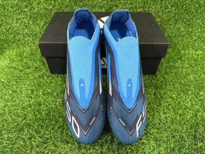 Unisex Adidas F50 Elite Laceless FG Football Boots - Blue/Sky Blue/Navy Blue
