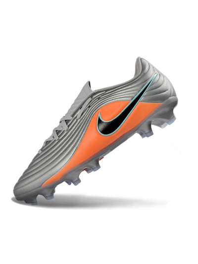 Men's Nike Tiempo Legend 11 Elite FG Football Boots - Gray/Vivid Orange/Mint Blue