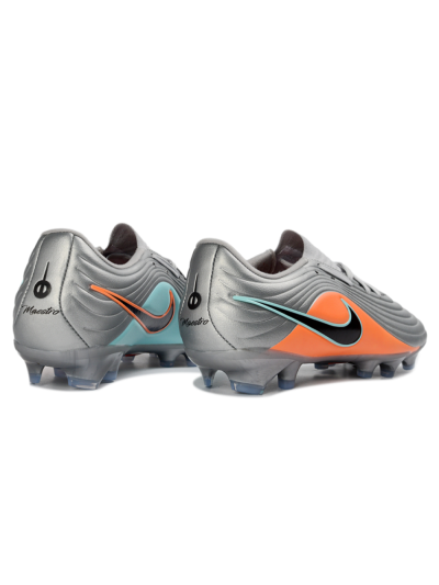 Men's Nike Tiempo Legend 11 Elite FG Football Boots - Gray/Vivid Orange/Mint Blue