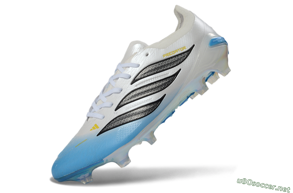 Unisex Adidas Predator 26 Elite FG Football Boots - Blue/Sky Blue/Iridescent White 5