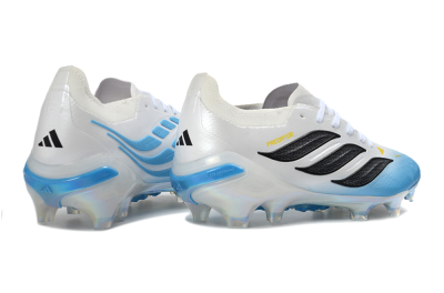 Unisex Adidas Predator 26 Elite FG Football Boots - Blue/Sky Blue/Iridescent White