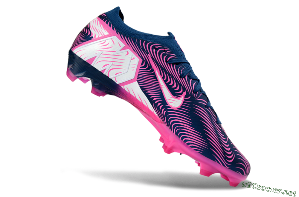 Unisex Nike Air Zoom Mercurial Vapor 16 Elite FG Football Boots - Blue/Electric Pink/Navy Blue 4