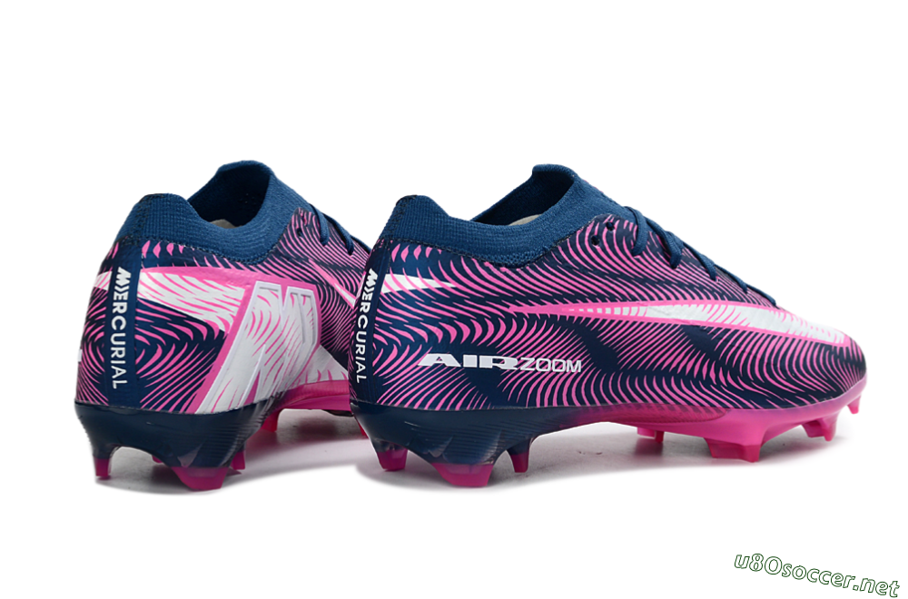 Unisex Nike Air Zoom Mercurial Vapor 16 Elite FG Football Boots - Blue/Electric Pink/Navy Blue 6