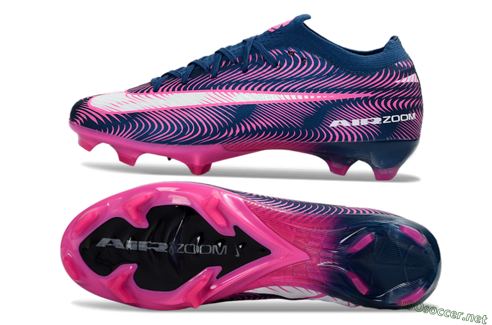 Unisex Nike Air Zoom Mercurial Vapor 16 Elite FG Football Boots - Blue/Electric Pink/Navy Blue 1