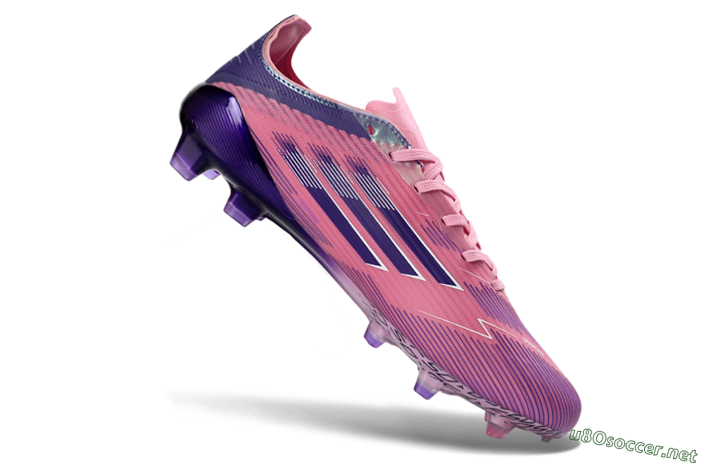 Men's Adidas F50 Elite FG Football Boots - Pink/Vibrant Violet/Soft Lilac 5