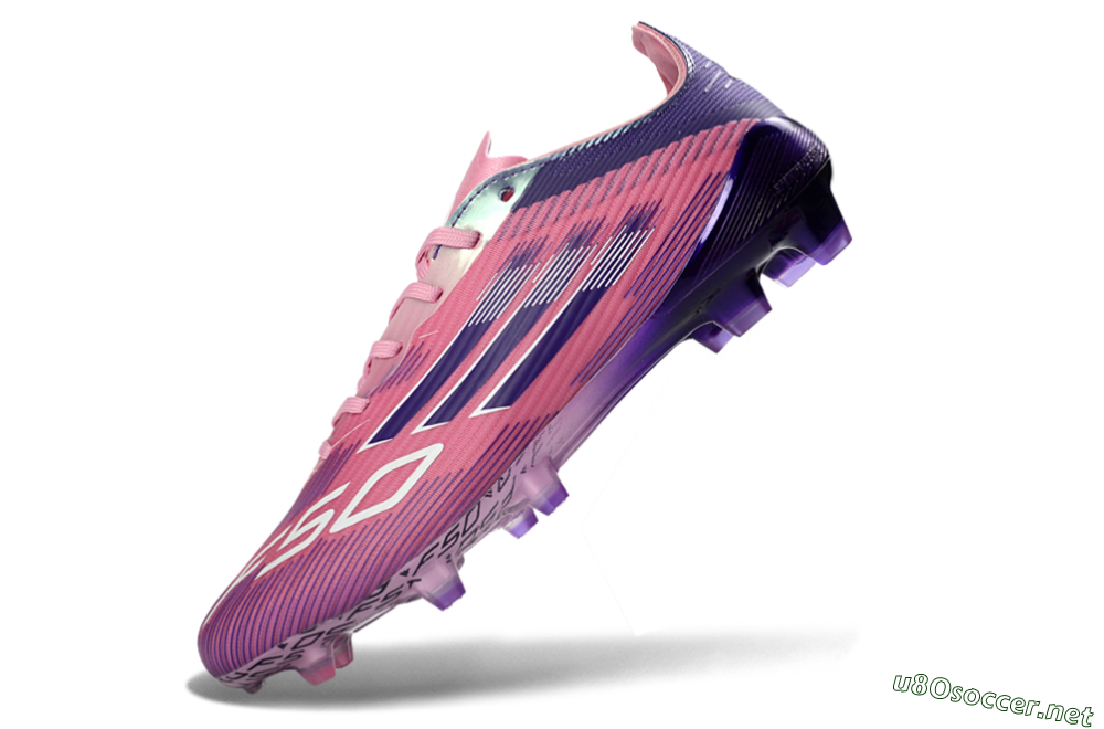 Men's Adidas F50 Elite FG Football Boots - Pink/Vibrant Violet/Soft Lilac 6