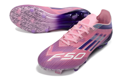 Men's Adidas F50 Elite FG Football Boots - Pink/Vibrant Violet/Soft Lilac