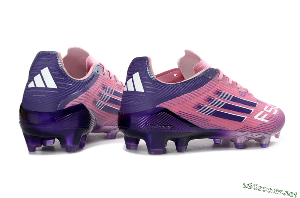 Men's Adidas F50 Elite FG Football Boots - Pink/Vibrant Violet/Soft Lilac 7