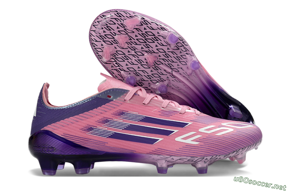 Men's Adidas F50 Elite FG Football Boots - Pink/Vibrant Violet/Soft Lilac 2