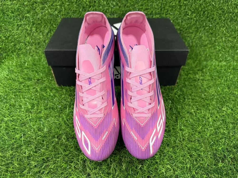 Men's Adidas F50 Elite FG Football Boots - Pink/Vibrant Violet/Soft Lilac