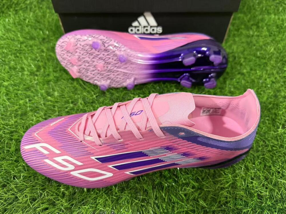 Men's Adidas F50 Elite FG Football Boots - Pink/Vibrant Violet/Soft Lilac
