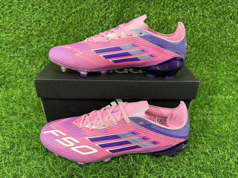 Men's Adidas F50 Elite FG Football Boots - Pink/Vibrant Violet/Soft Lilac