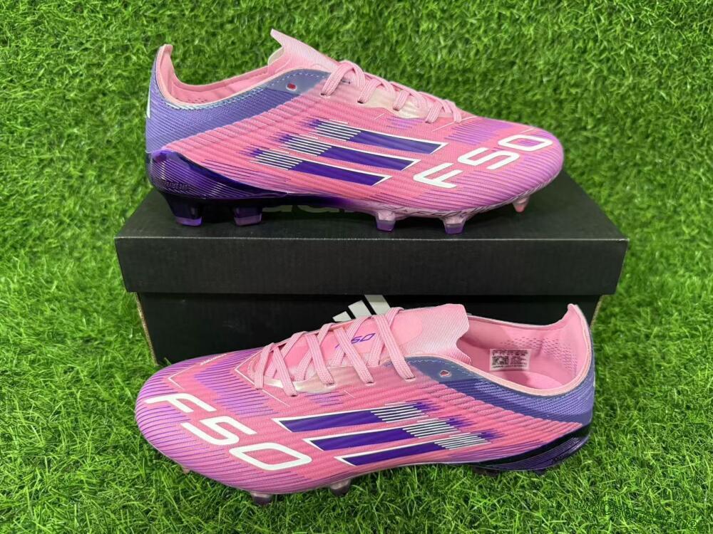 Men's Adidas F50 Elite FG Football Boots - Pink/Vibrant Violet/Soft Lilac