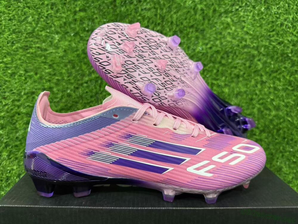 Men's Adidas F50 Elite FG Football Boots - Pink/Vibrant Violet/Soft Lilac