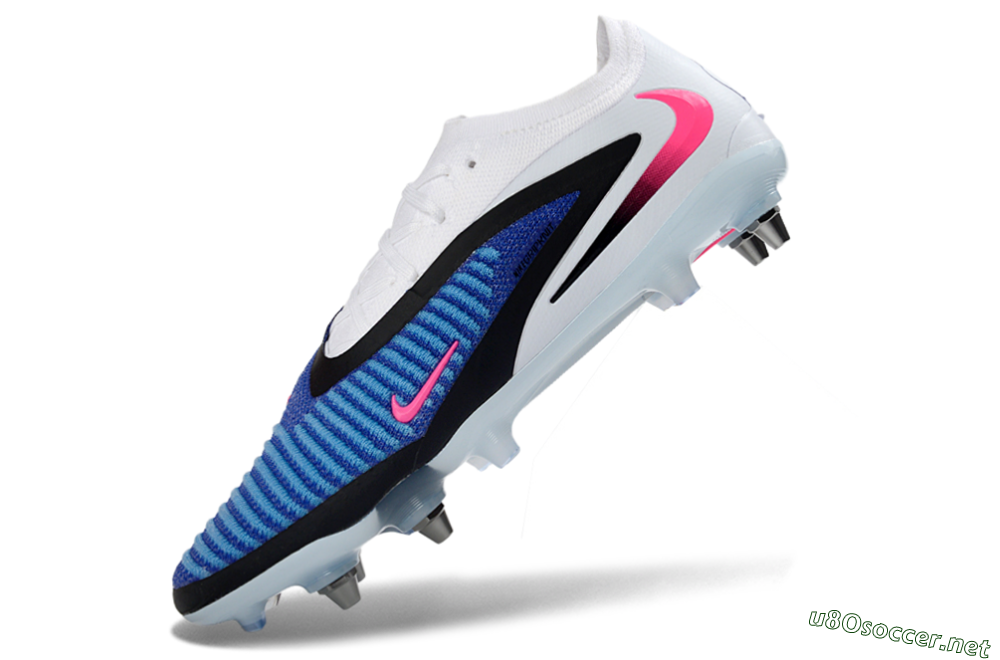 Men's Nike Phantom 6 Elite Low SG Football Boots - Blue/Electric Blue/Neon Pink 5
