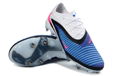 Men's Nike Phantom 6 Elite Low SG Football Boots - Blue/Electric Blue/Neon Pink