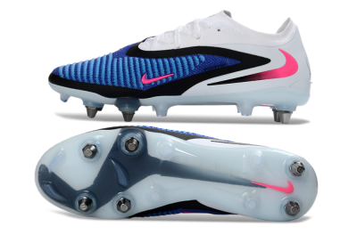 Men's Nike Phantom 6 Elite Low SG Football Boots - Blue/Electric Blue/Neon Pink