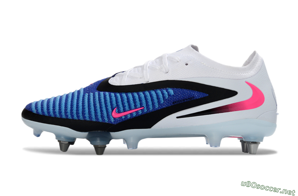 Men's Nike Phantom 6 Elite Low SG Football Boots - Blue/Electric Blue/Neon Pink 0