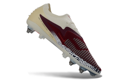 Men's Nike Phantom 6 Elite Low SG Football Boots - Crimson/Ivory/Jet Black