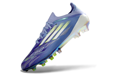 Men's Adidas F50 Elite AG Football Boots - Blue/Electric Blue/Shimmering Green