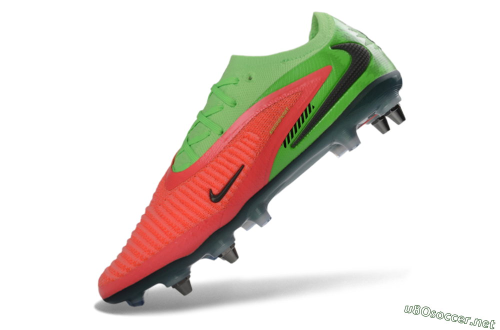 Men's Nike Phantom 6 Elite Low SG Football Boots - Green/Neon Green/Flame Orange 5