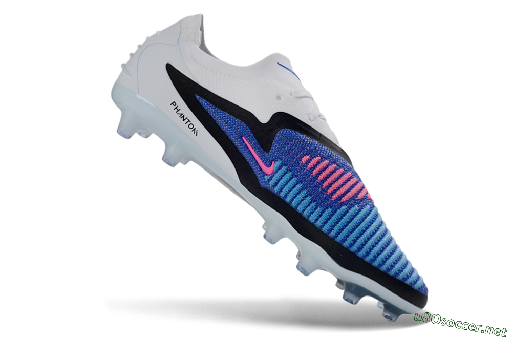 Men's Nike Phantom 6 Elite Low AG Football Boots - Blue/Electric Blue/Neon Pink 4