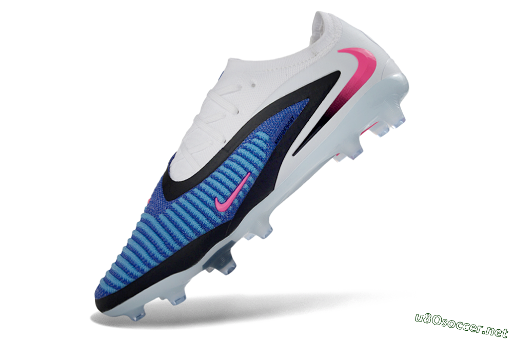 Men's Nike Phantom 6 Elite Low AG Football Boots - Blue/Electric Blue/Neon Pink 5