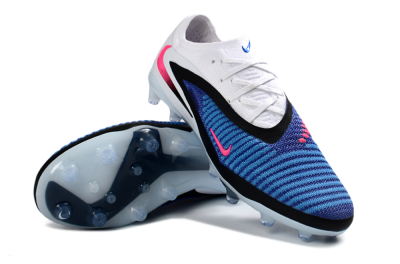 Men's Nike Phantom 6 Elite Low AG Football Boots - Blue/Electric Blue/Neon Pink