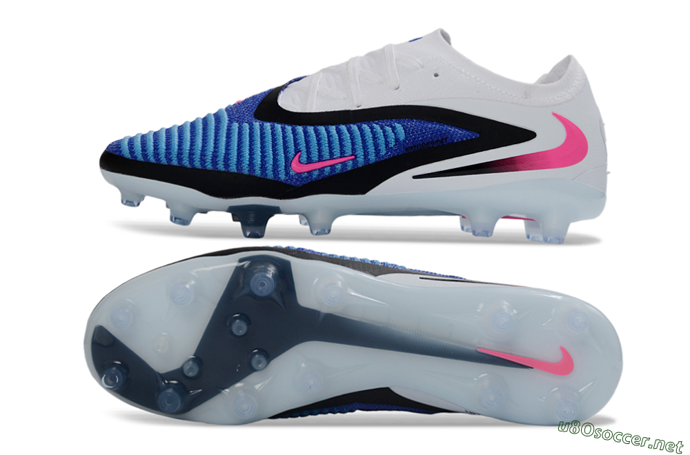 Men's Nike Phantom 6 Elite Low AG Football Boots - Blue/Electric Blue/Neon Pink 1