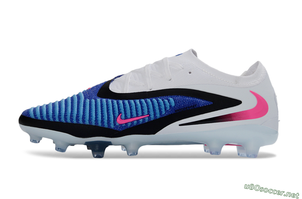 Men's Nike Phantom 6 Elite Low AG Football Boots - Blue/Electric Blue/Neon Pink 0