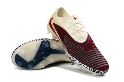Men's Nike Phantom 6 Elite Low AG Football Boots - Crimson/Cream/Deep Blue