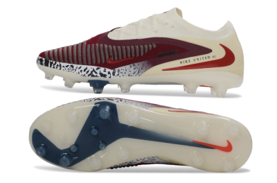 Men's Nike Phantom 6 Elite Low AG Football Boots - Crimson/Cream/Deep Blue