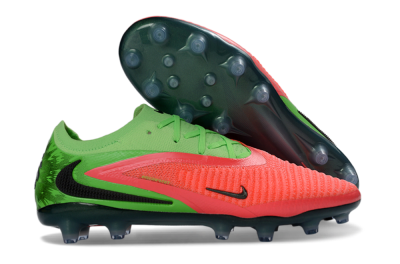 Men's Nike Phantom 6 Elite Low AG Football Boots - Pink/Neon Green/Black