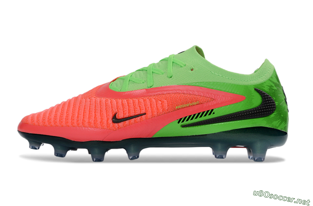Men's Nike Phantom 6 Elite Low AG Football Boots - Pink/Neon Green/Black 0