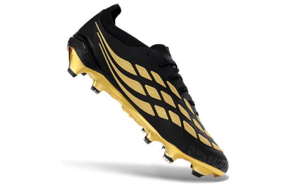 Unisex Kaka x Adidas Predator 26 Elite FG Football Boots - Black/Metallic Gold/High Gloss Black