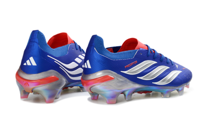 Unisex Adidas Predator 26 Elite FG Football Boots - Blue/Vibrant Blue/Fiery Red