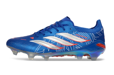 Men's Adidas Predator 26 Elite FG Football Boots - Blue/Electric Blue/Fiery Red