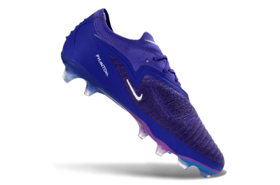 Unisex Nike Phantom 6 Elite Low FG Football Boots - Purple/Royal Purple/Electric Blue