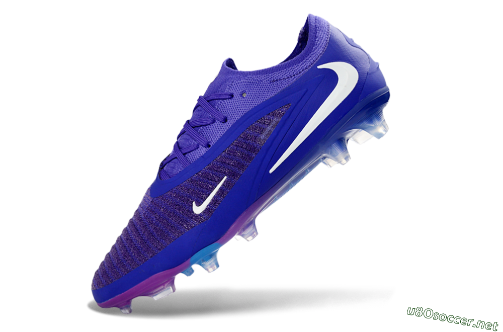 Unisex Nike Phantom 6 Elite Low FG Football Boots - Purple/Royal Purple/Electric Blue 5