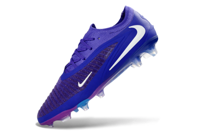 Unisex Nike Phantom 6 Elite Low FG Football Boots - Purple/Royal Purple/Electric Blue