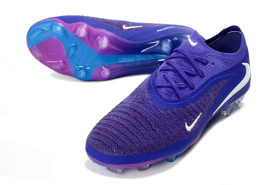 Unisex Nike Phantom 6 Elite Low FG Football Boots - Purple/Royal Purple/Electric Blue