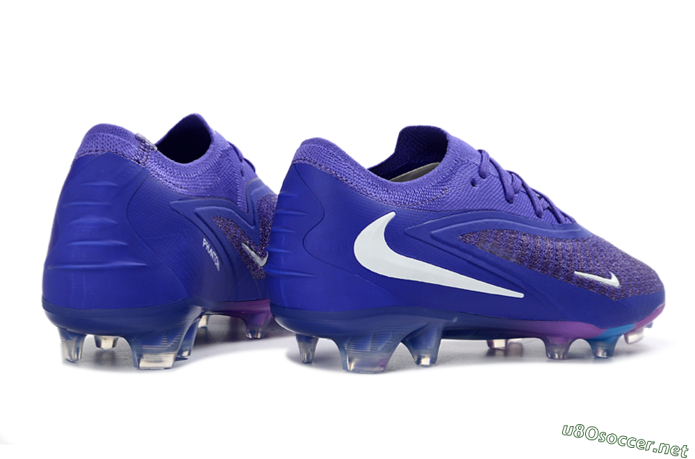 Unisex Nike Phantom 6 Elite Low FG Football Boots - Purple/Royal Purple/Electric Blue 6