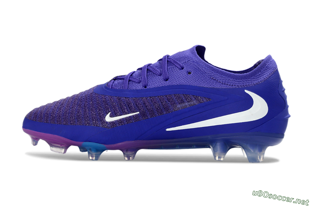Unisex Nike Phantom 6 Elite Low FG Football Boots - Purple/Royal Purple/Electric Blue 0