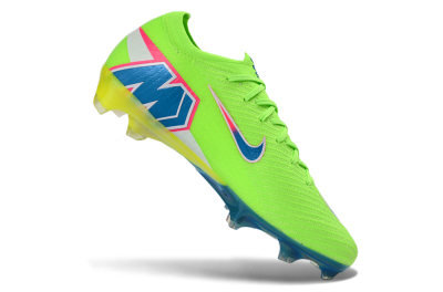 Men's Nike Air Zoom Mercurial Vapor 16 Elite FG Football Boots - Green/Electric Lime/Deep Blue