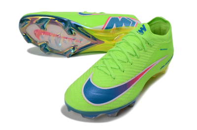 Men's Nike Air Zoom Mercurial Vapor 16 Elite FG Football Boots - Green/Electric Lime/Deep Blue