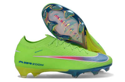 Men's Nike Air Zoom Mercurial Vapor 16 Elite FG Football Boots - Green/Electric Lime/Deep Blue