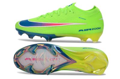 Men's Nike Air Zoom Mercurial Vapor 16 Elite FG Football Boots - Green/Electric Lime/Deep Blue