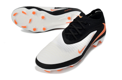 Unisex Nike Phantom 6 Elite Low FG Football Boots - Black/Bright Orange/White