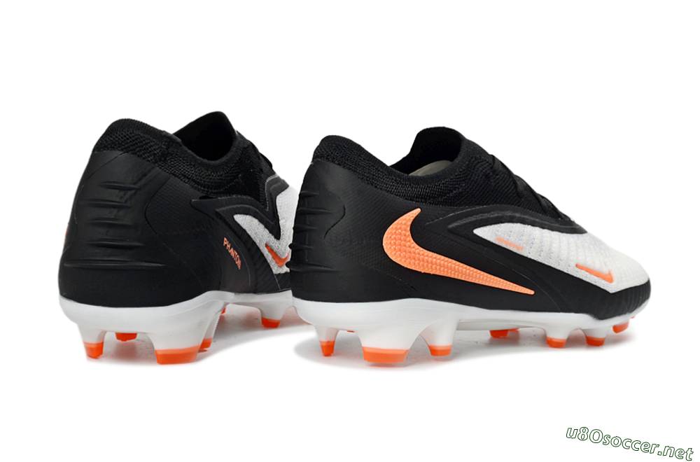 Unisex Nike Phantom 6 Elite Low FG Football Boots - Black/Bright Orange/White 6