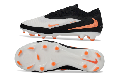 Unisex Nike Phantom 6 Elite Low FG Football Boots - Black/Bright Orange/White